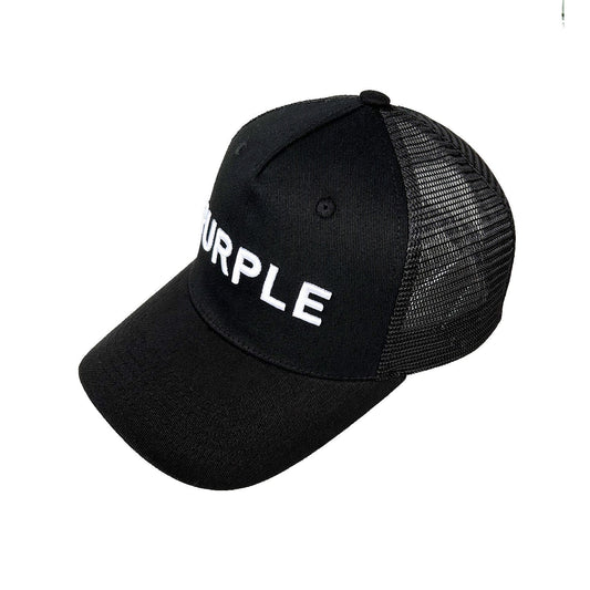 Purple Hat Mesh Stitching Embroidery PB003#