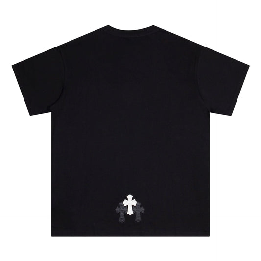 Chrome Heart T Shirts Croix Printed Short Sleeve T-Shirt Loose