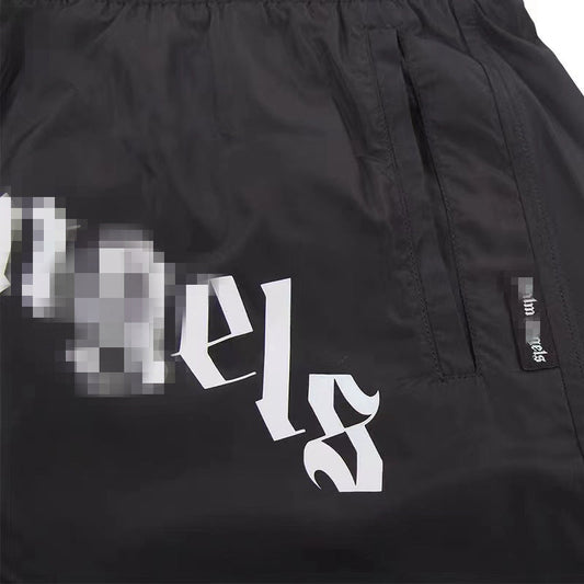 Palm Angle Shorts Palm Angels Large Letter Printed Loose Cropped Pants