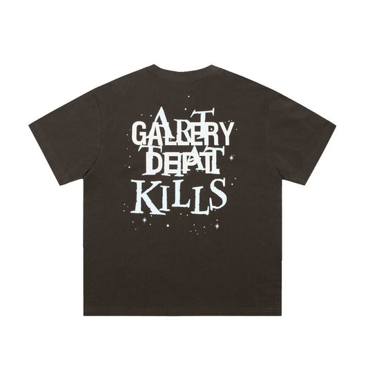 Gallery Dept T-shitrs Men's Vintage Summer Vintage Print Short Sleeves