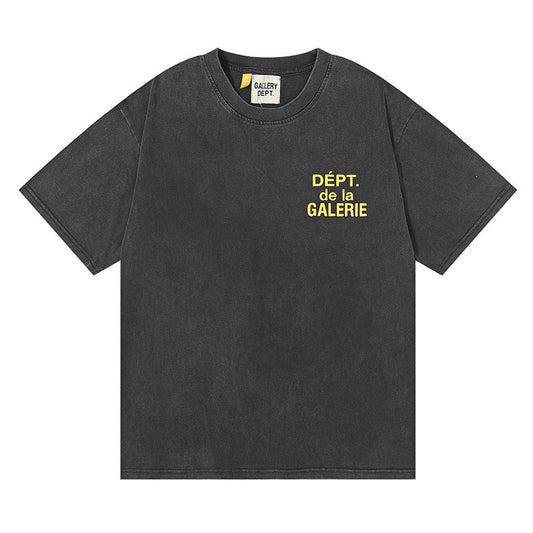 Gallery Dept T-shitrs Retro Washed Distressed Short Sleeve
