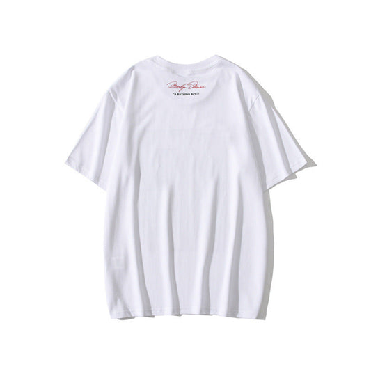 Bathing Ape T-Shirt Teen Casual Camouflage Light and Shadow T-shirt Short Sleeve