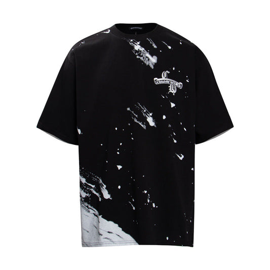 Chrome Heart T Shirts Croix Cross Horseshoe Scroll Sanskrit Short Sleeve