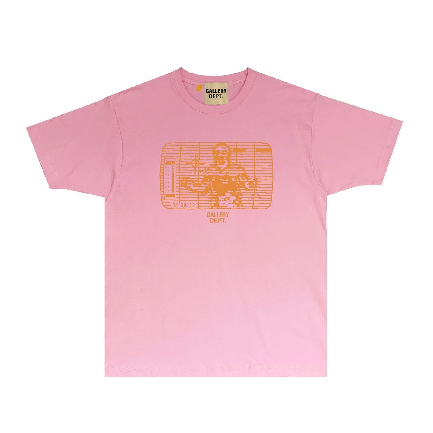 Gallery Dept T Shirt Retro Printed Loose Short-Sleeved Shirt