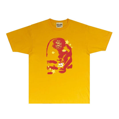 Gallery Dept T Shirt Retro Printed Loose Short-Sleeved Shirt
