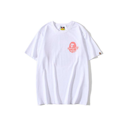 Bathing Ape T-Shirt Back Printing Men and Women Fashion Short Sleeve Top