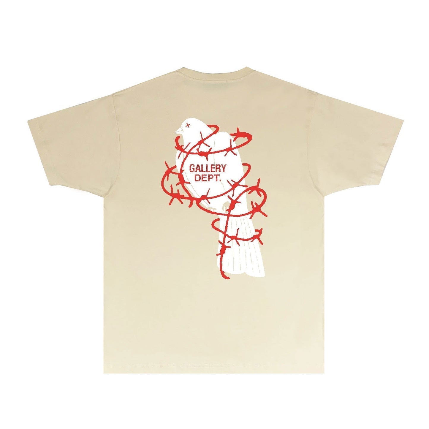 Gallery Dept T Shirt Retro Printed Loose Short-Sleeved Shirt