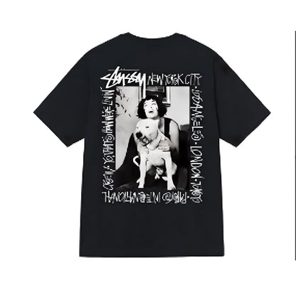 Stussy T-Shirts Casual Versatile Loose T-Shirts Couple