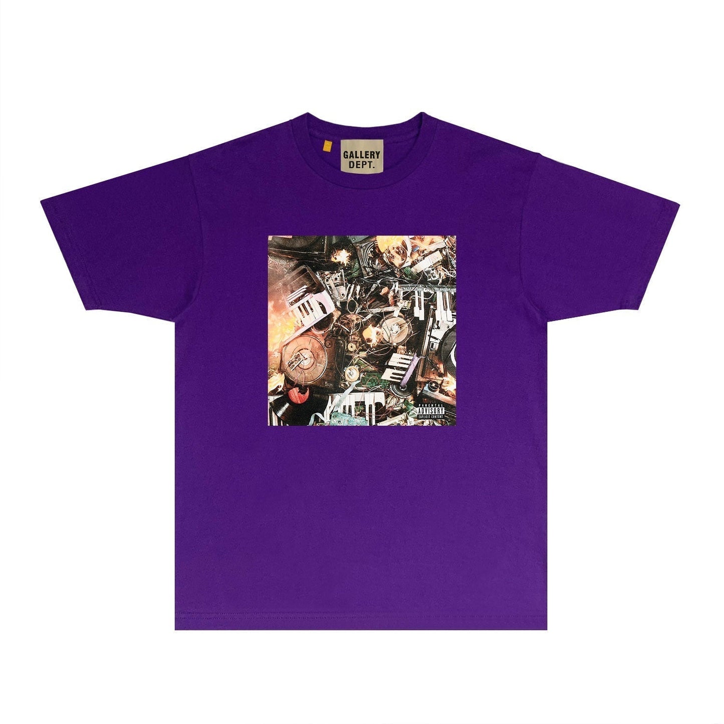 Gallery Dept T Shirt Retro Printed Loose Short-Sleeved Shirt