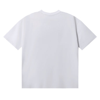 Godspeed T-shirts Western Skull Denim Cactus Print Cotton Casual Short Sleeve Men and Women