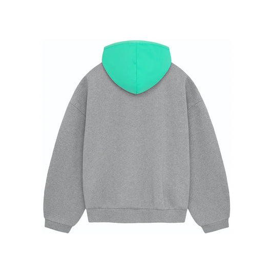 SS24 Hoodie Dark Heather Oatmeal/Mint Leaf