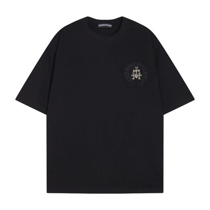 Chrome Heart T Shirts Crowe T-Shirt Summer Short Sleeve Street Hip Hop