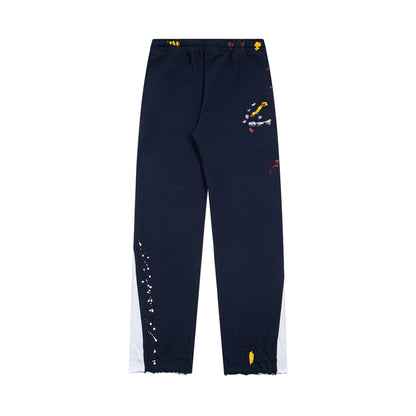 Gallery Dept Sweatpants Hand-painted splashed ink alphabet casual trousers