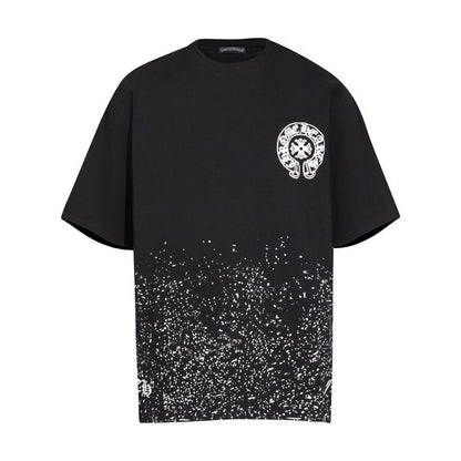 Chrome Heart T Shirts T-shirt sprayed loose cotton short sleeves