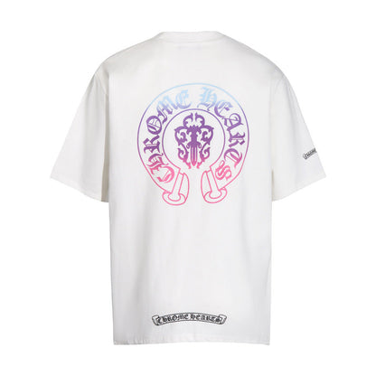 Chrome Heart T Shirts Chrome Heart Croix Summer Short Sleeve Hip Hop Half Sleeve T-Shirt