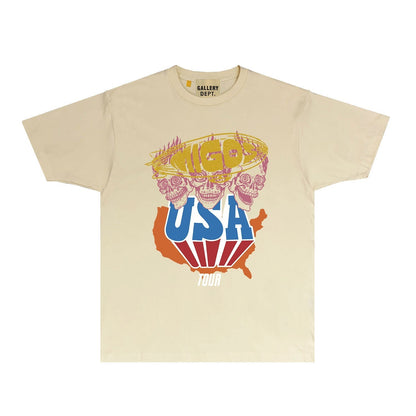 Gallery Dept T Shirts European And American Tee Shirt Short Sleeve T-Shirt Blouse