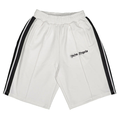 Palm Angle Shorts Palm Angels Casual Striped Shorts Elastic Men and Women Sports