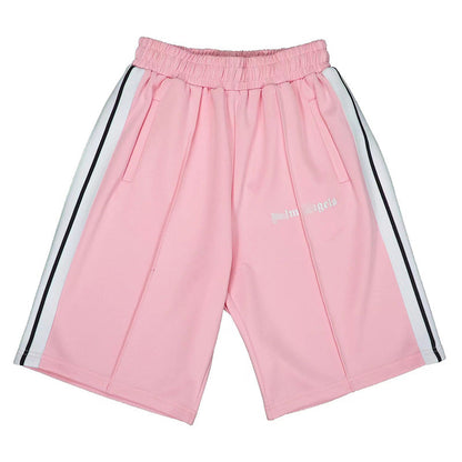Palm Angle Shorts Palm Angels Casual Striped Shorts Elastic Men and Women Sports