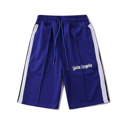 Palm Angle Shorts Palm Angels Striped Men and Women Couple Sports Casual Shorts Loose