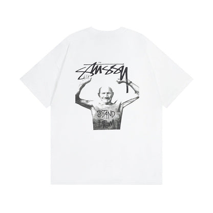 Stussy T-Shirts Casual Loose Couple T-Shirts