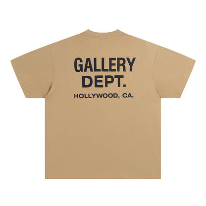 Mens T-shirts GALLERY DEPT printed round neck short-sleeved T-shirt pure cotton