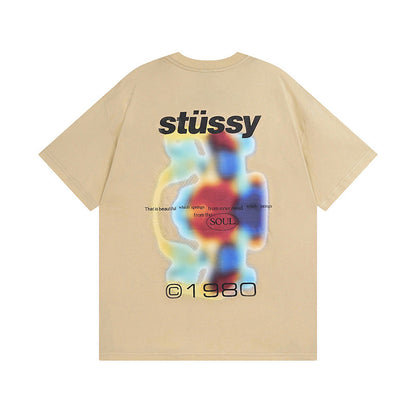 Stussy T-Shirts Casual Loose Couple T-Shirts