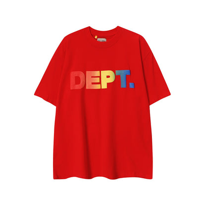 Gallery Dept T Shirts round Neck Short Sleeve T-shirt Pure Cotton