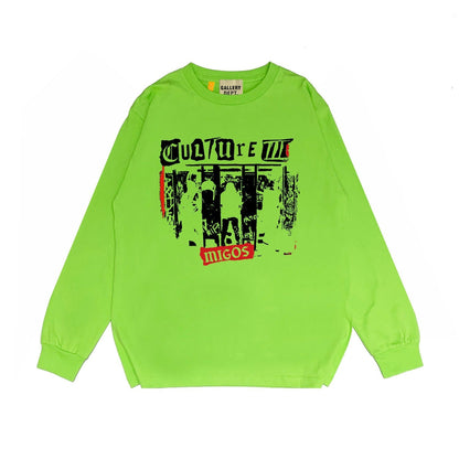 Gallery Dept Long Sleeved Shirt Fashion Brand Long Sleeve Long-Sleeved T-shirt Blouse