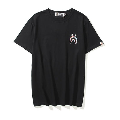 Bathing Ape T-Shirt Cartoon Round Neck Summer Printed Large Size Short Sleeve Casual