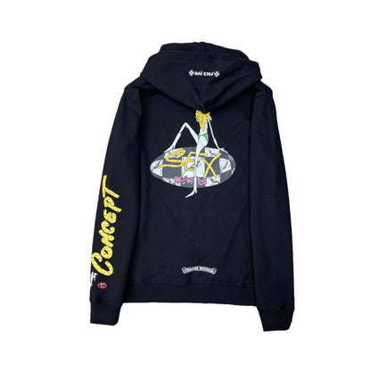 Chrome Heart Hoodie Crowe hooded cotton men's and women's casual sweater