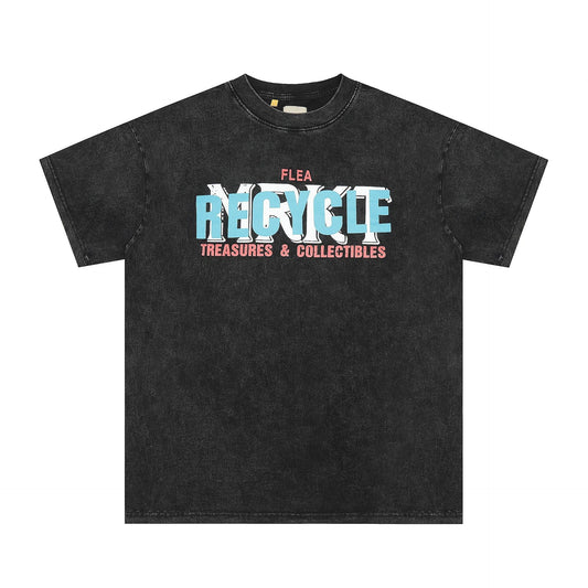 Gallery Dept T Shirts Loose Short Sleeve Wash plus Size T-shirt