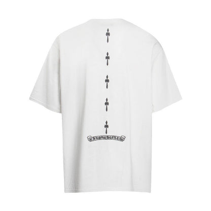 Chrome Heart T Shirts Cross Color Printed Short Sleeve T-Shirt