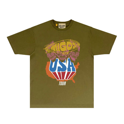 Gallery Dept T Shirts European And American Tee Shirt Short Sleeve T-Shirt Blouse