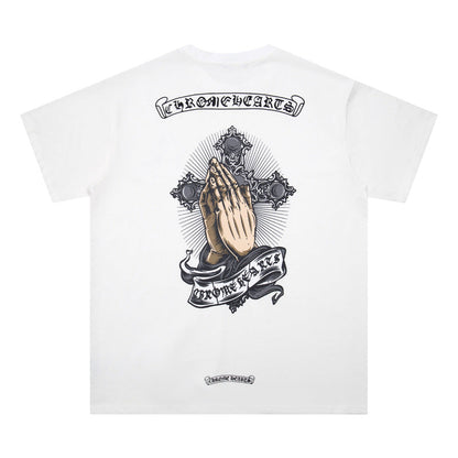Chrome Heart T Shirts T-Shirt Loose Cross Print