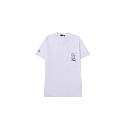 Chrome Heart T Shirts T-Shirts Trendy logo print crew neck short sleeves