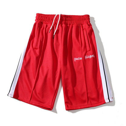 Palm Angle Shorts Palm Angels Striped Men and Women Couple Sports Casual Shorts Loose