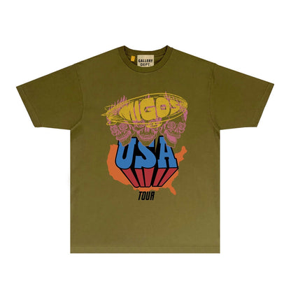 Gallery Dept T Shirts European And American Tee Shirt Short Sleeve T-Shirt Blouse