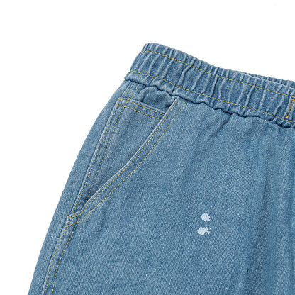 Gallery Dept Jeans Hand Painted Ink Splicing Contrasting Jeans