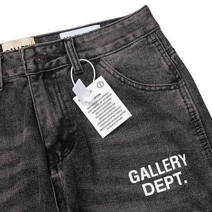 Gallery Dept Jeans Contrast Splicing Straight Denim Trousers