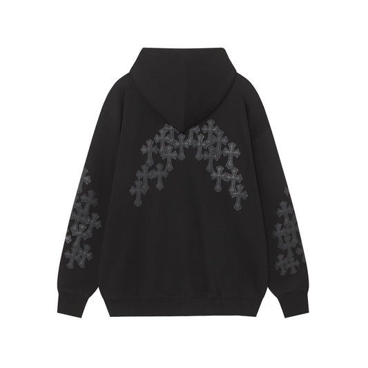 Chrome Heart Hoodie Heavy Industries Embroidered Zip Sweater Hooded Jacket