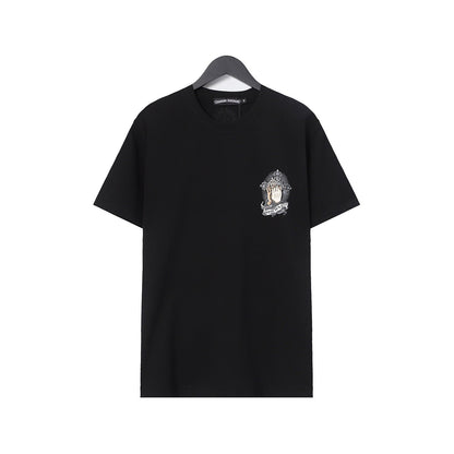 Chrome Heart T Shirts Croix Hands Ribbon Cross