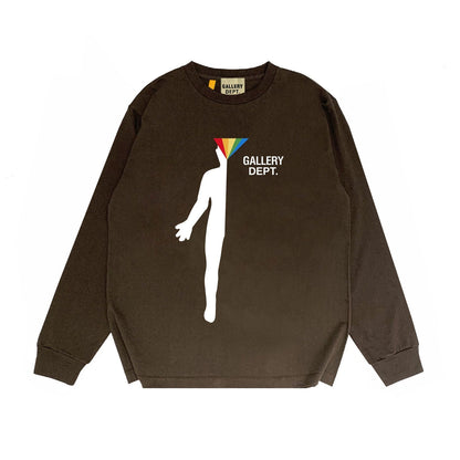 Gallery Dept Long Sleeved Shirt Fashion Brand Long Sleeve Long-Sleeved T-shirt Blouse