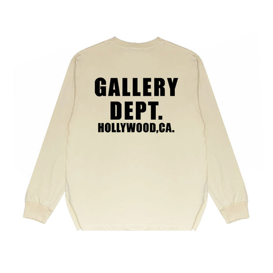 Gallery Dept Long Sleeved Shirt Fashion Brand Long Sleeve Long-Sleeved T-shirt Blouse