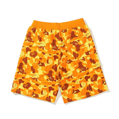 Bathing Ape Shorts Summer Shorts Men and Women Casual Loose Couple Camouflage Pants Women