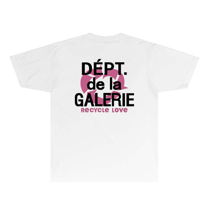 Gallery Dept T Shirt Retro Printed Loose Short-Sleeved Shirt