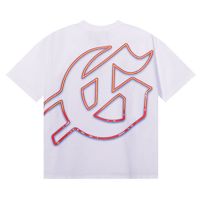 Godspeed T-shirts Skull Racing Printed Cotton Casual Short Sleeves Men and Women