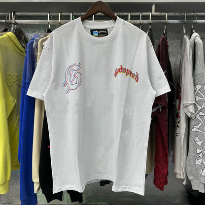 Godspeed T-shirts Great Western Skull Denim Cactus Print Cotton Casual Short Sleeve Men and Women