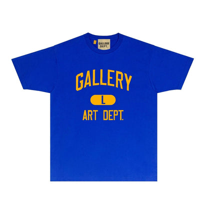 Gallery Dept T Shirt Retro Printed Loose Short-Sleeved Shirt
