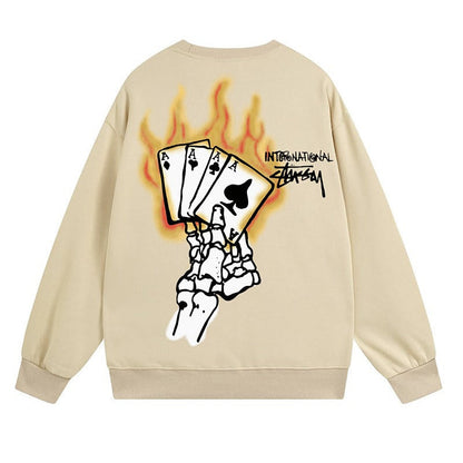 Stussy Sweatshirts Crew Neck Fleece Sweater