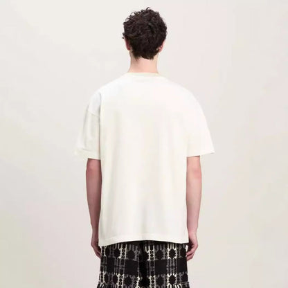 Palm Angels T-shirt Vintage Statue Stream Lacquer Foam Letter Short Sleeve T-shirt